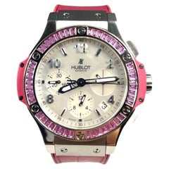 Hublot Big bang Tutti Frutti Pink Sapphire Stainless Steel Watch Ref.341.SP.6010