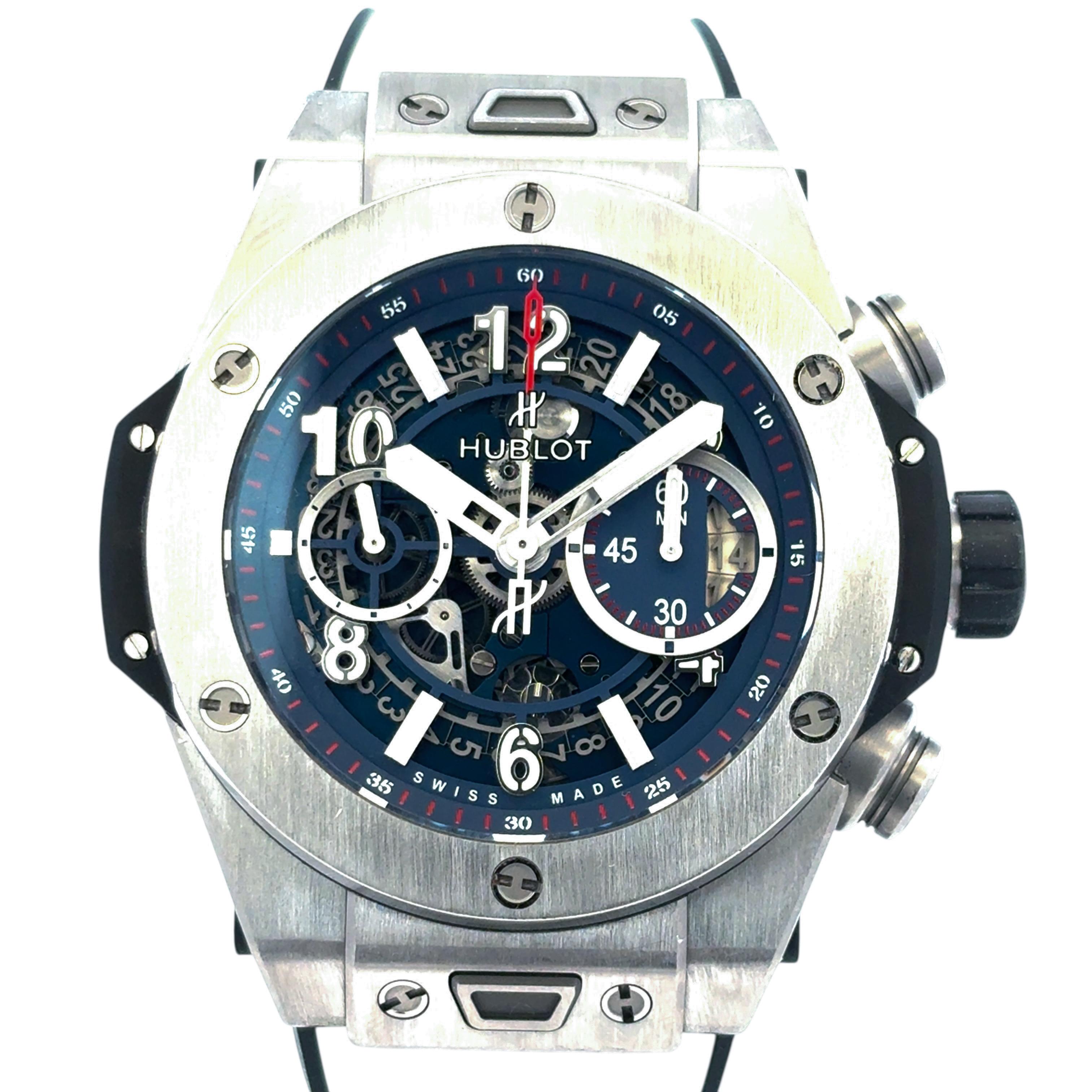 Hublot Big Bang Unico 421.NX.5170.RX Titan Blau Zifferblatt 44mm Uhr im Angebot 6