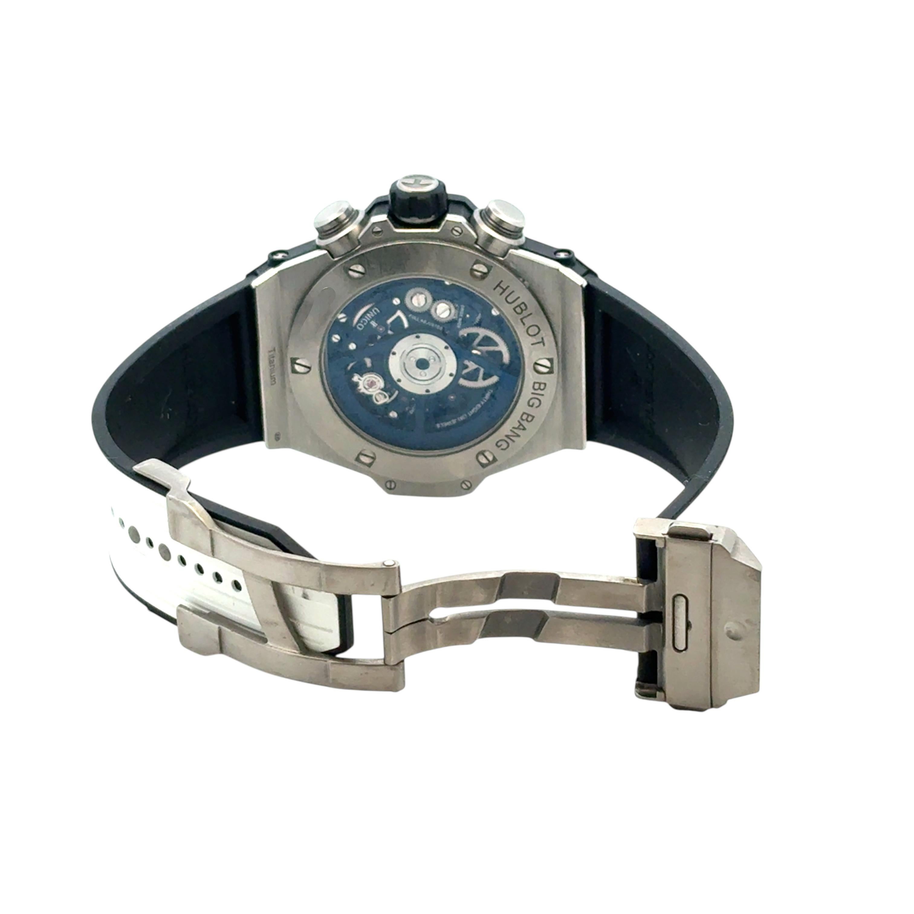 Hublot Big Bang Unico 421.NX.5170.RX Titan Blau Zifferblatt 44mm Uhr im Angebot 12