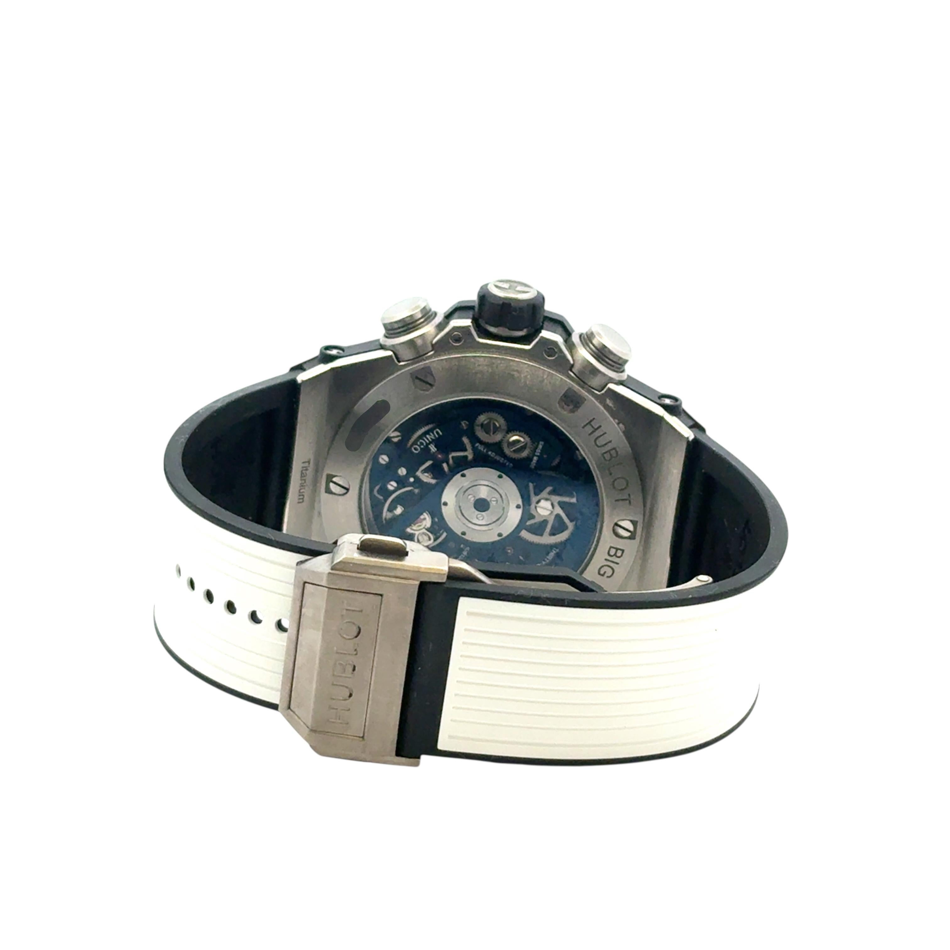 Hublot Big Bang Unico 421.NX.5170.RX Titan Blau Zifferblatt 44mm Uhr im Angebot 14