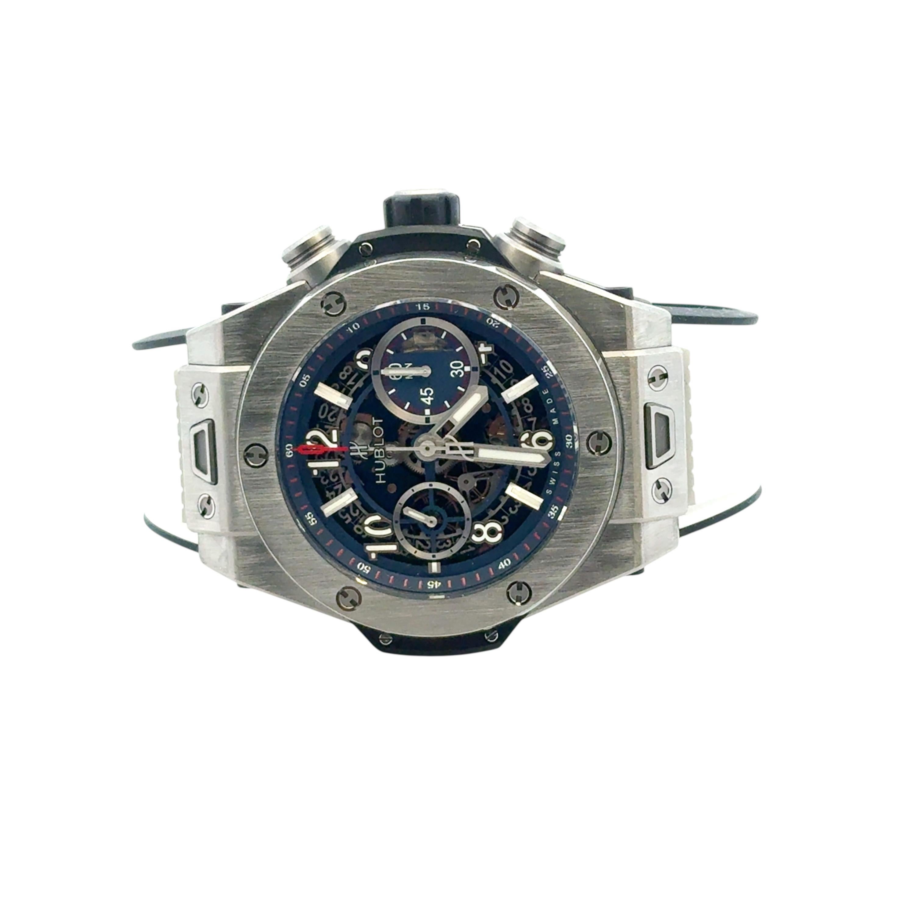 Hublot Big Bang Unico 421.NX.5170.RX Titan Blau Zifferblatt 44mm Uhr im Angebot 15