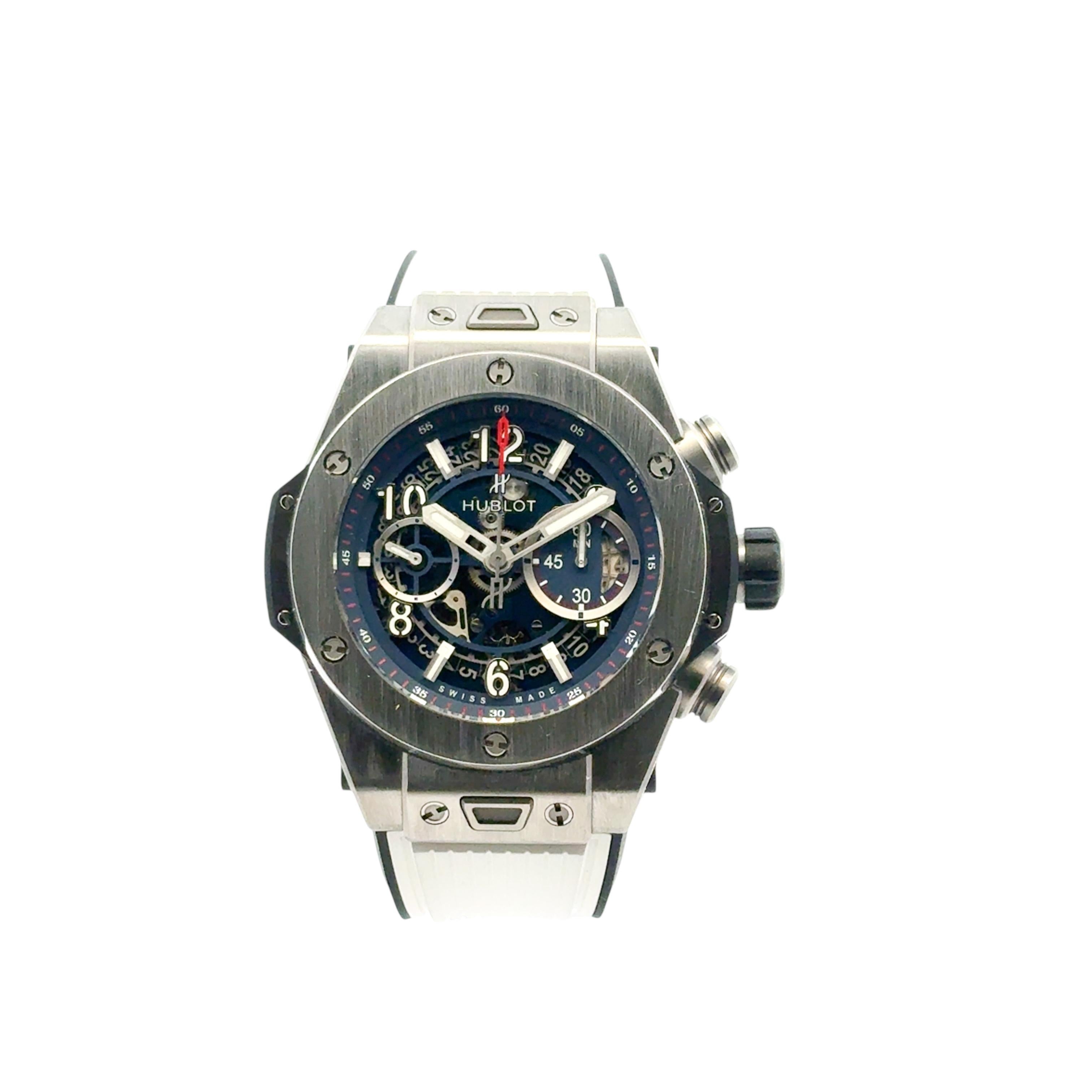 Hublot Big Bang Unico 421.NX.5170.RX Titan Blau Zifferblatt 44mm Uhr (Moderne) im Angebot