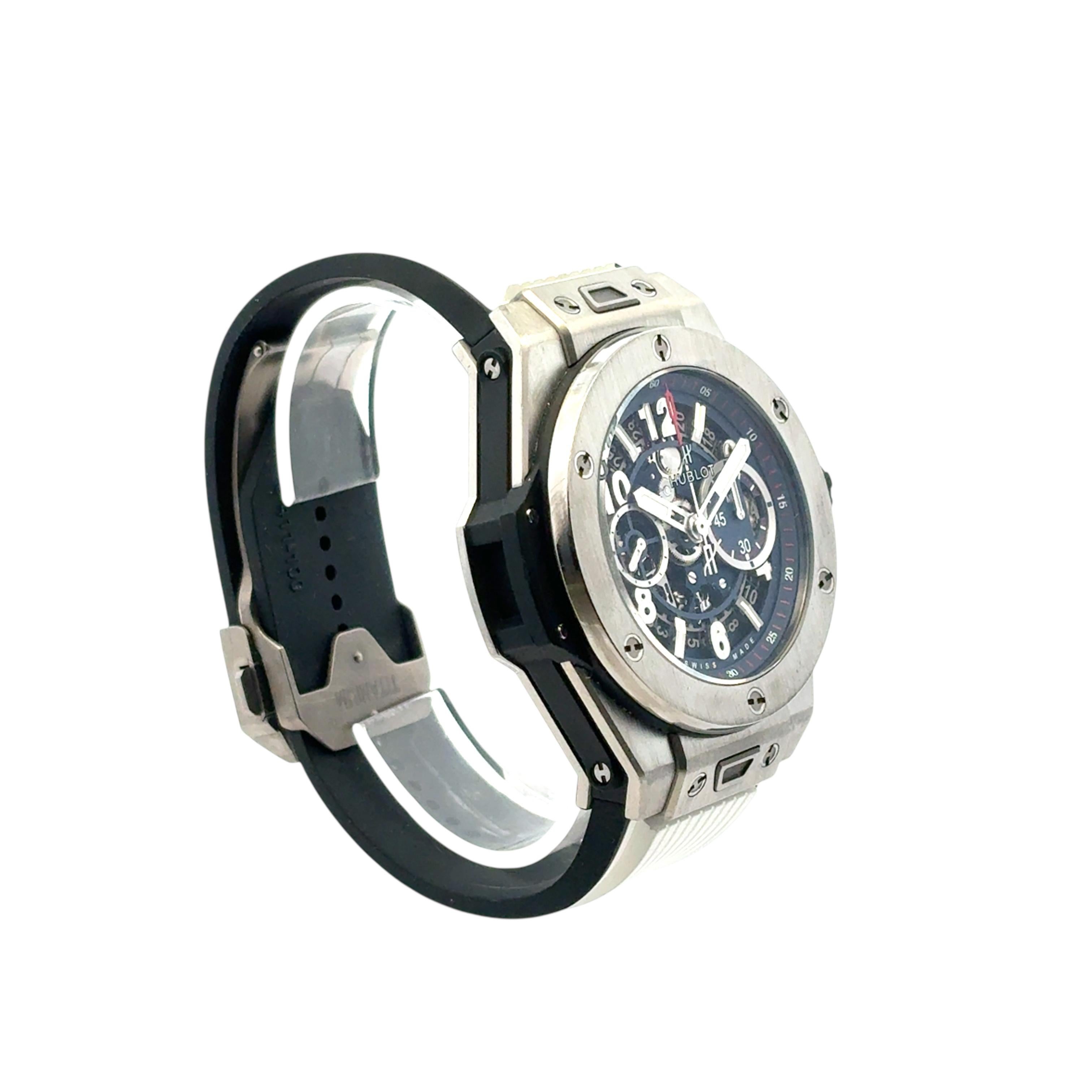 Hublot Big Bang Unico 421.NX.5170.RX Titan Blau Zifferblatt 44mm Uhr Herren im Angebot