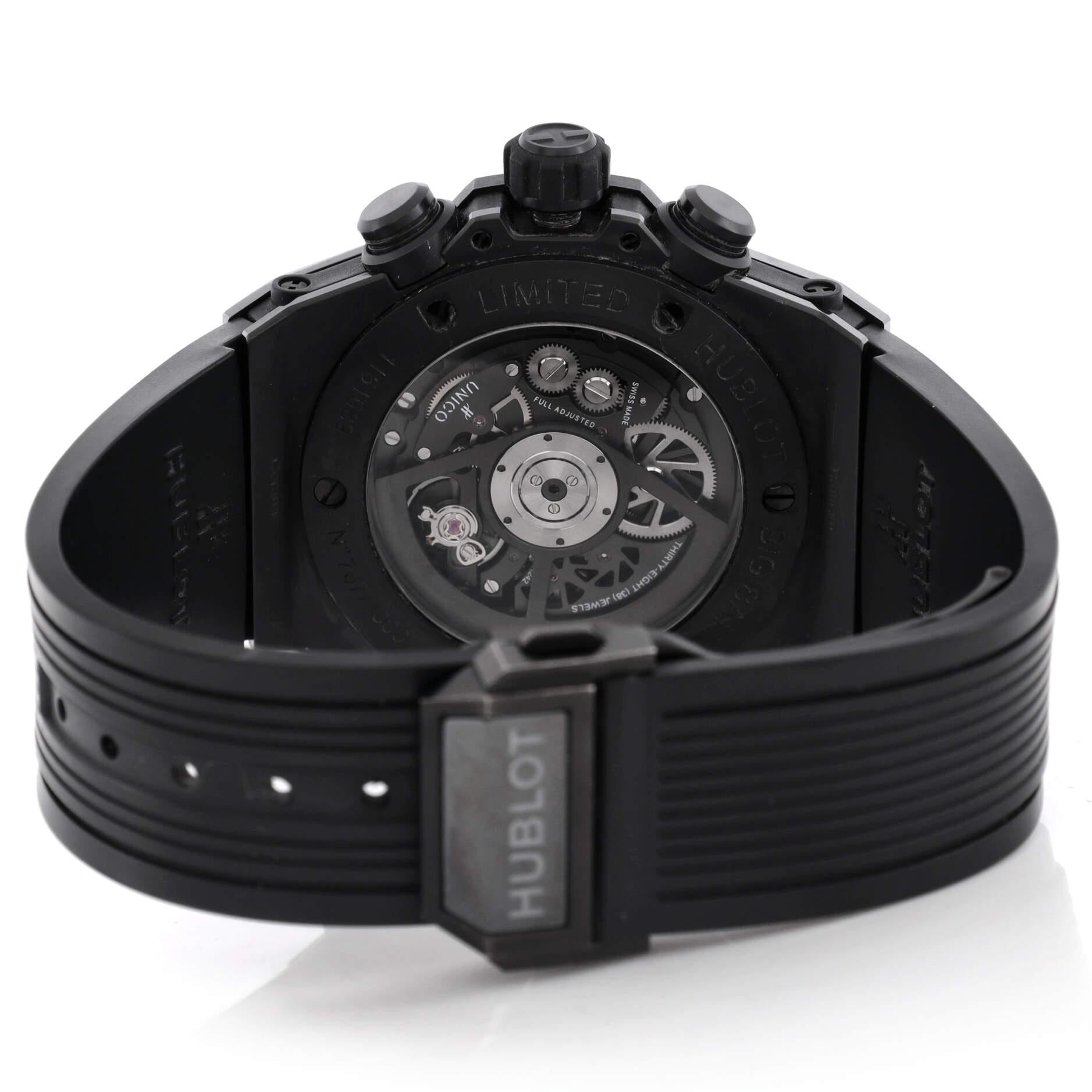 Hublot Big Bang Unico Chronograph Automatic Watch Ceramic and Rubber 2