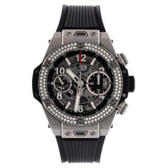 Hublot Montre automatique Big Bang Unico Chronographe en titane et caoutchouc