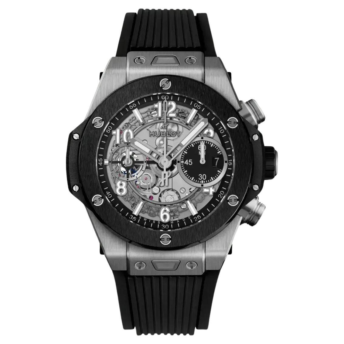 Hublot Big Bang UNICO Chronograph Titanium Skeleton Dial Watch 441.NM.1171.RX For Sale