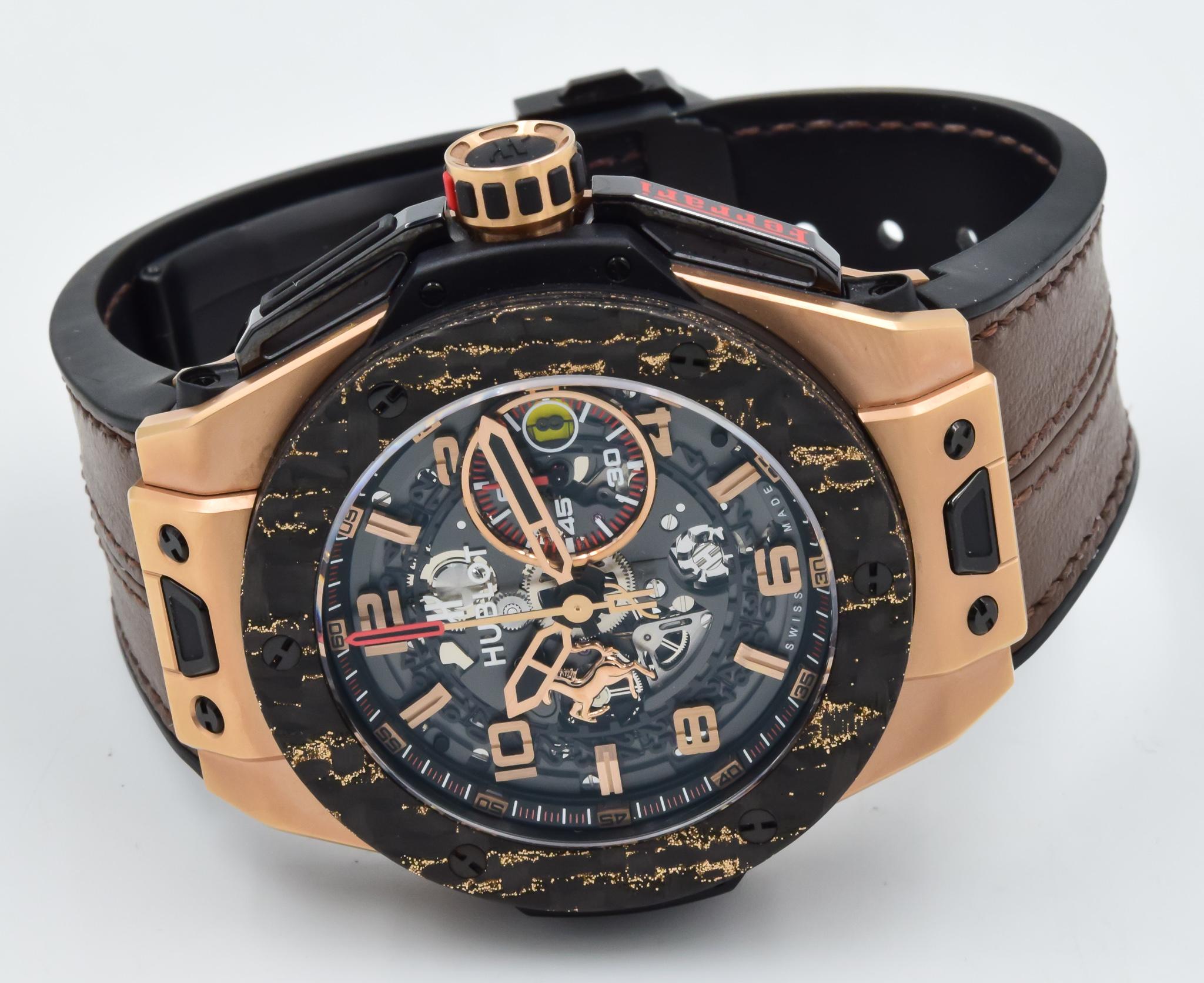 Hublot Big Bang Unico Ferrari, 401.OJ.0123.VR, King Gold Carbon at ...