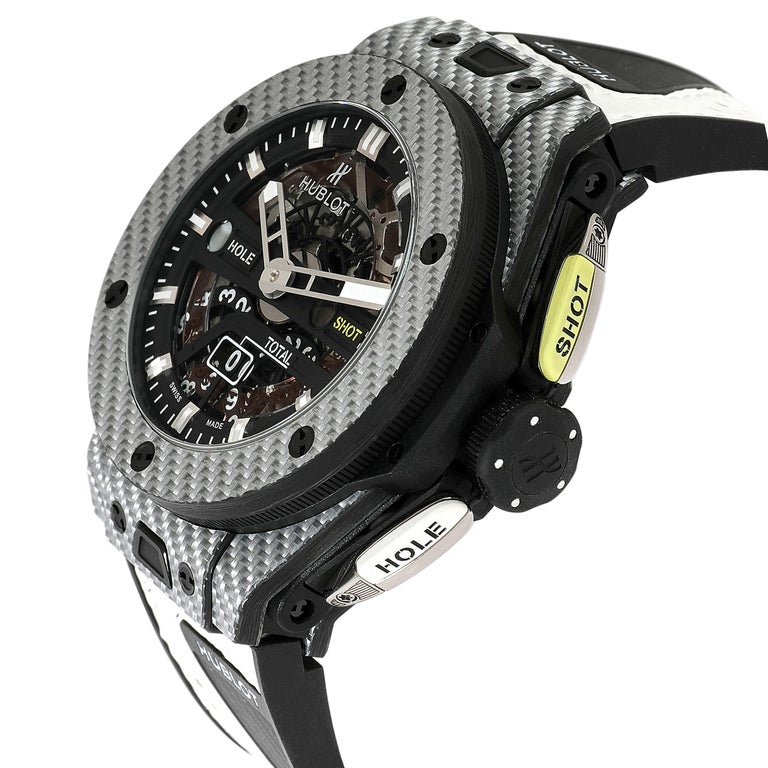 Hublot Big Bang Unico Golf 416.YS.1120.VR Men's Watch in Carbon Fiber/Texalium In Excellent Condition In New York, NY