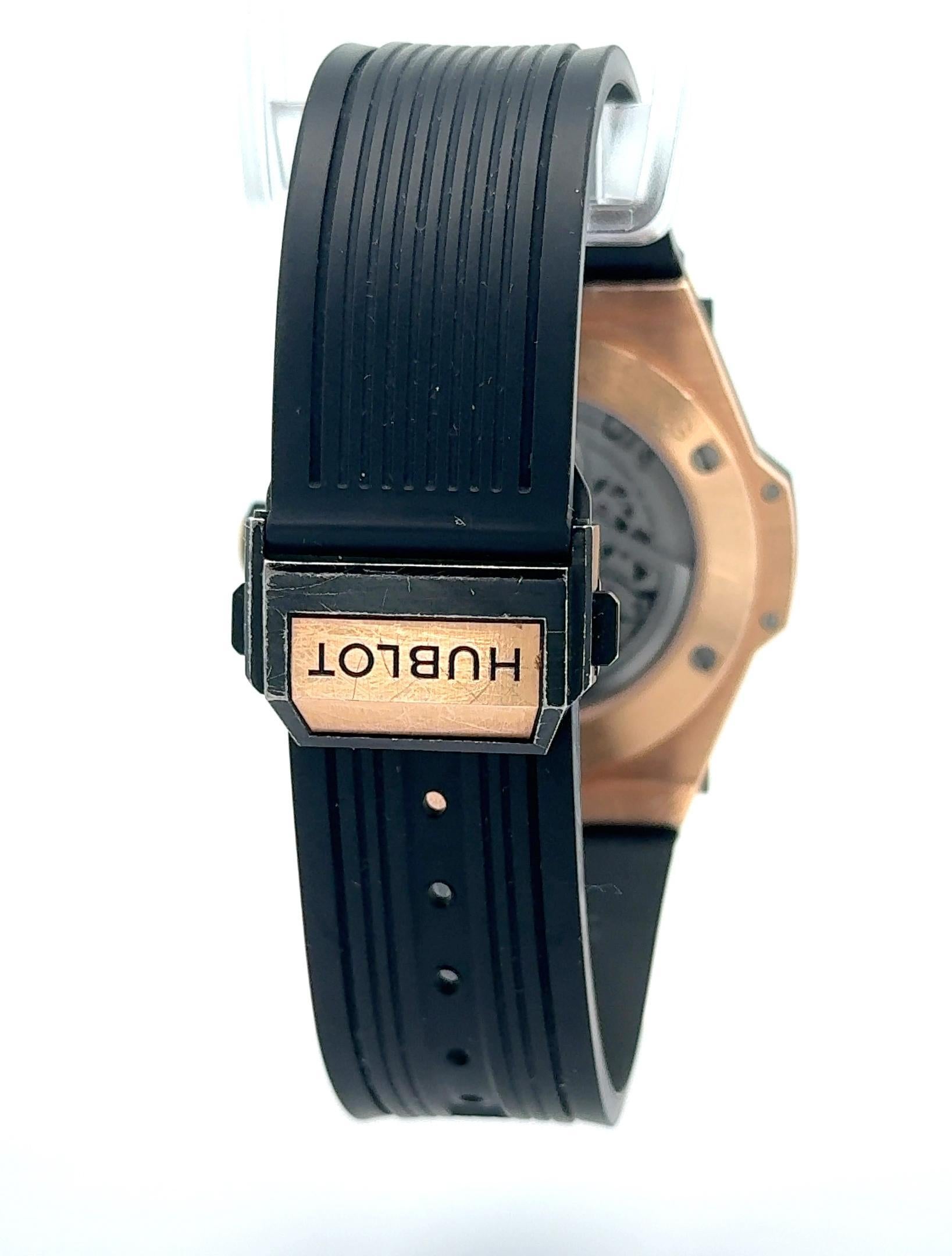 Montre Hublot Big Bang Unico Gold 18k Rose Gold Ceramic 44mm État moyen - En vente à Palm Beach, FL