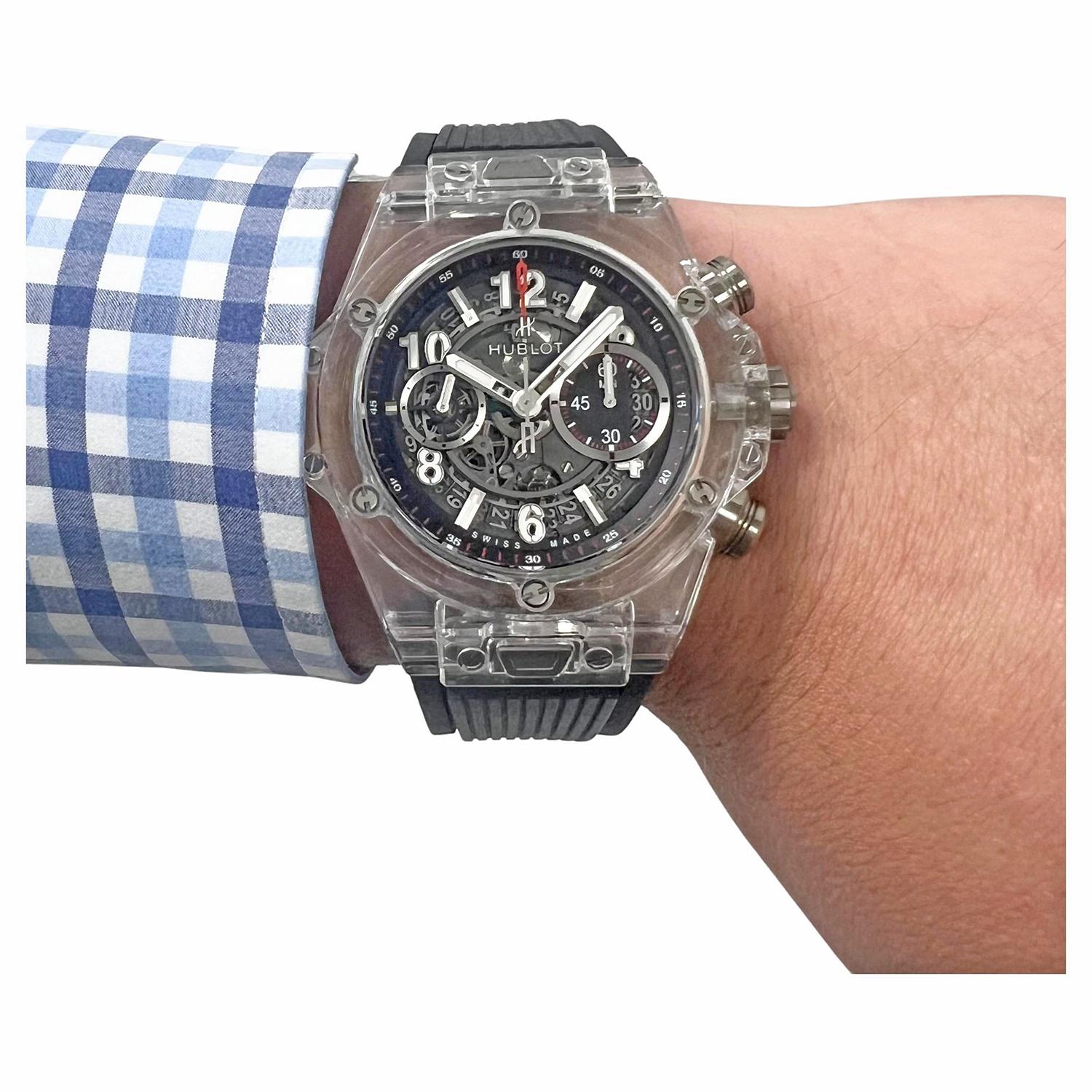 Hublot Big Bang UNICO Magic Sapphire Limited Edition Watch For Sale 3
