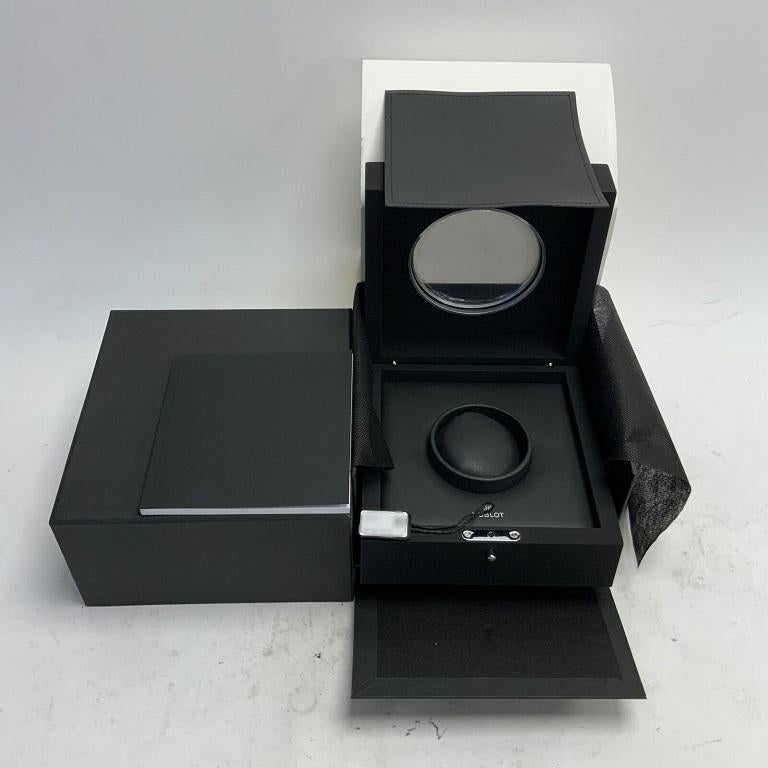 Hublot Big Bang Unico Titan 44mm Schwarze Uhr mit Gummiriemen 421.NX.1170.RX für Damen oder Herren im Angebot