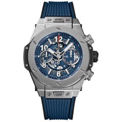 Hublot Big Bang Unico Titanium Blue Men's Watch 411.NX.5179.RX