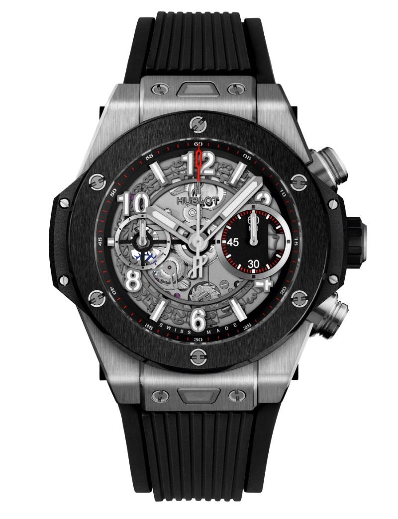 Hublot Big Bang Unico Titan Keramik Herrenuhr 441.NM.1170.RX im Zustand „Neu“ im Angebot in Wilmington, DE
