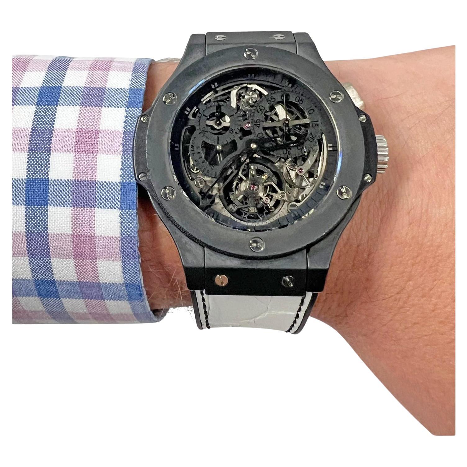 Montre Hublot Bigger Bang Tourbillon Chronographe All Black Limited Edition Unisexe en vente