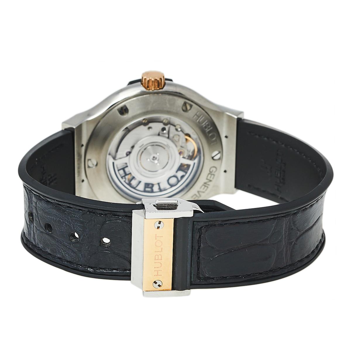 Hublot Black 18K Rose Gold And Titanium Classic Fusion Unisex Wristwatch 38.5 mm 1