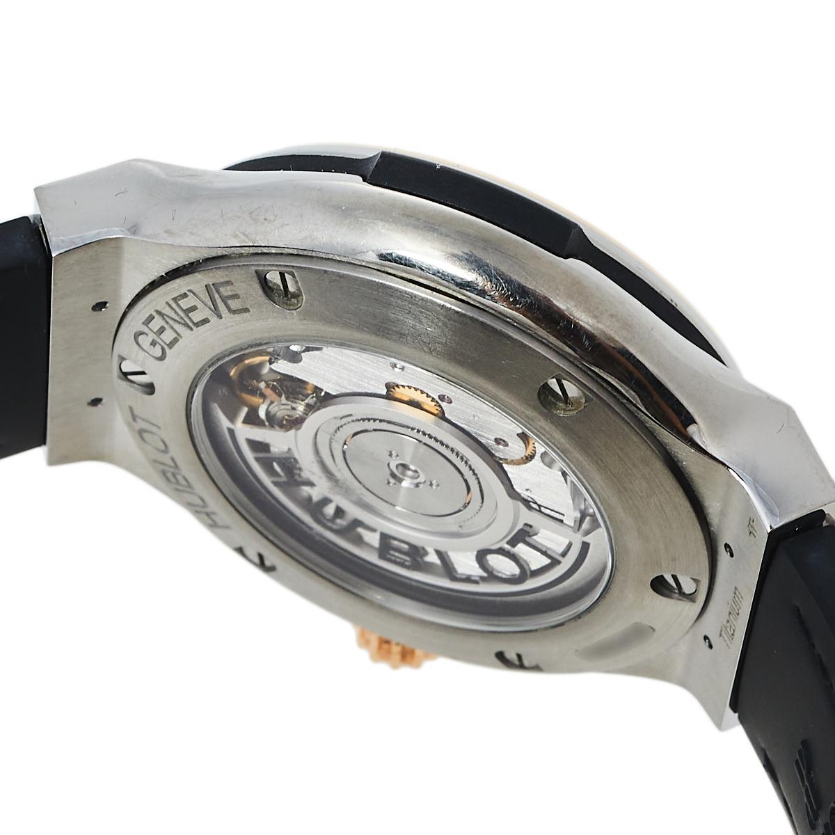 Hublot Black 18K Rose Gold And Titanium Classic Fusion Unisex Wristwatch 38.5 mm 3