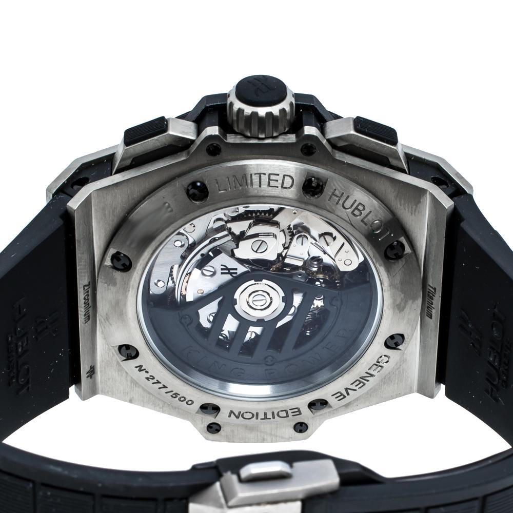 Contemporary Hublot Black Zirconium Titanium Limited Edition 715.ZX.11 Men's Wristwatch 48 mm