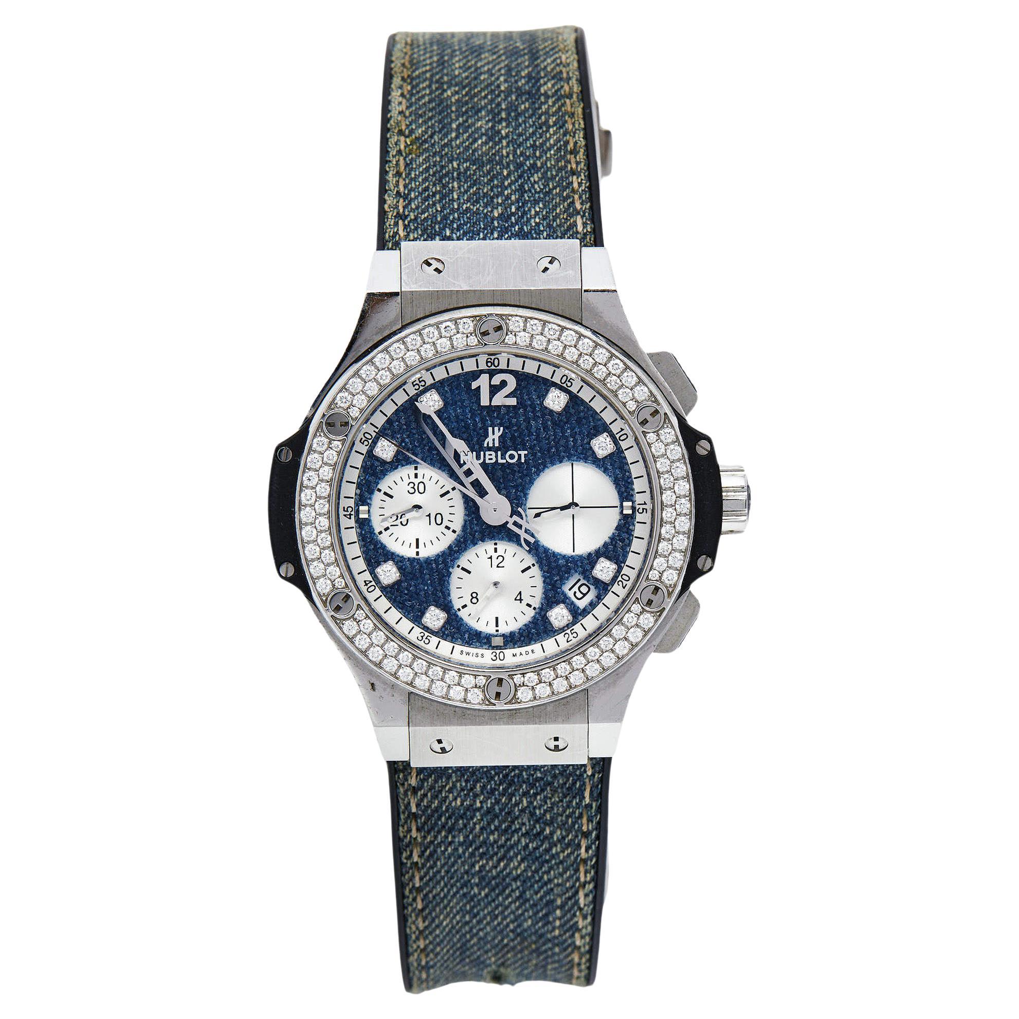 Hublot BlueDiamond 341.SX.2710.NR.1104.JEANS Men's Wristwatch 41 mm For Sale
