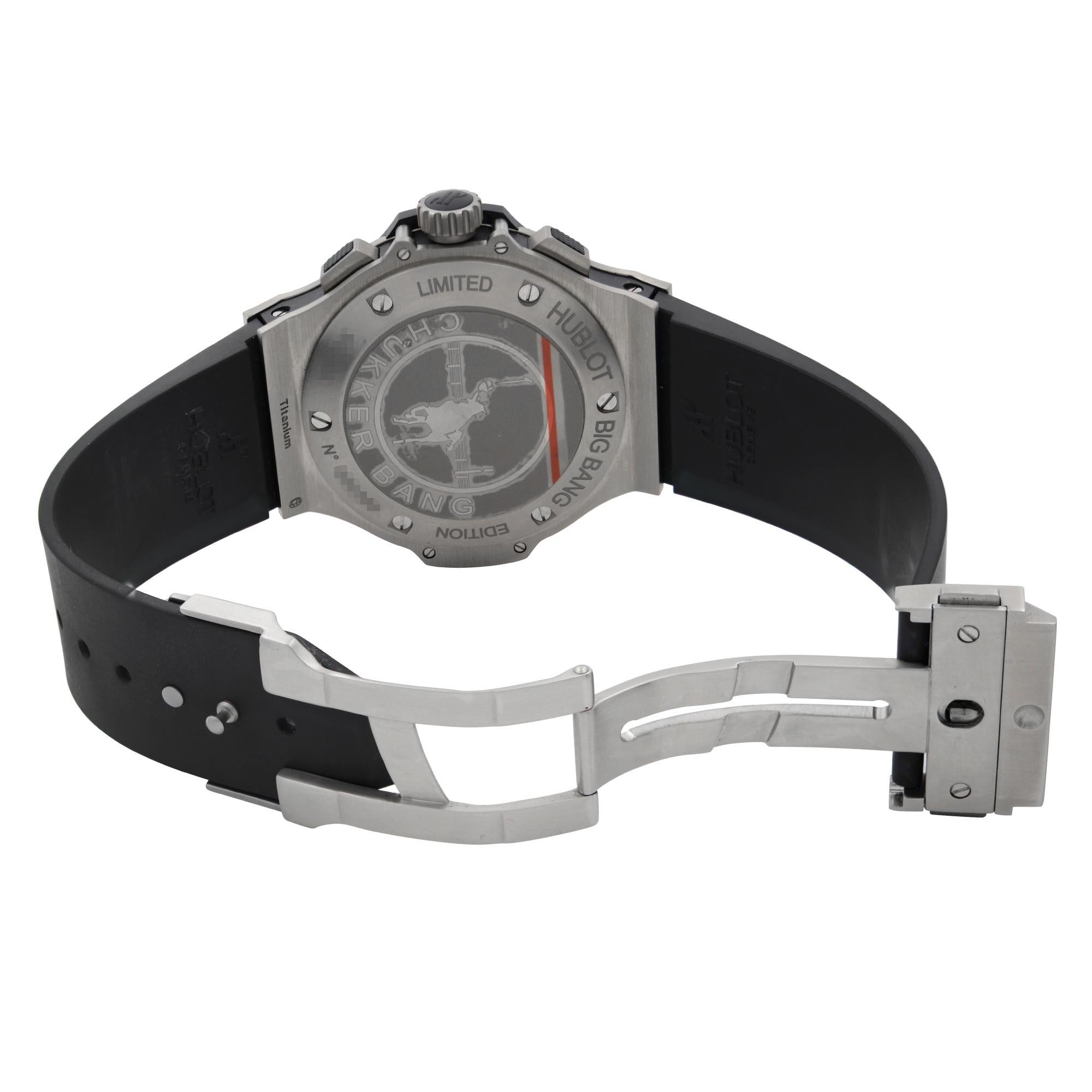 Hublot Chukker Bang Titanium Black Dial Automatic Men's Watch 317.NM.1137.VR 2