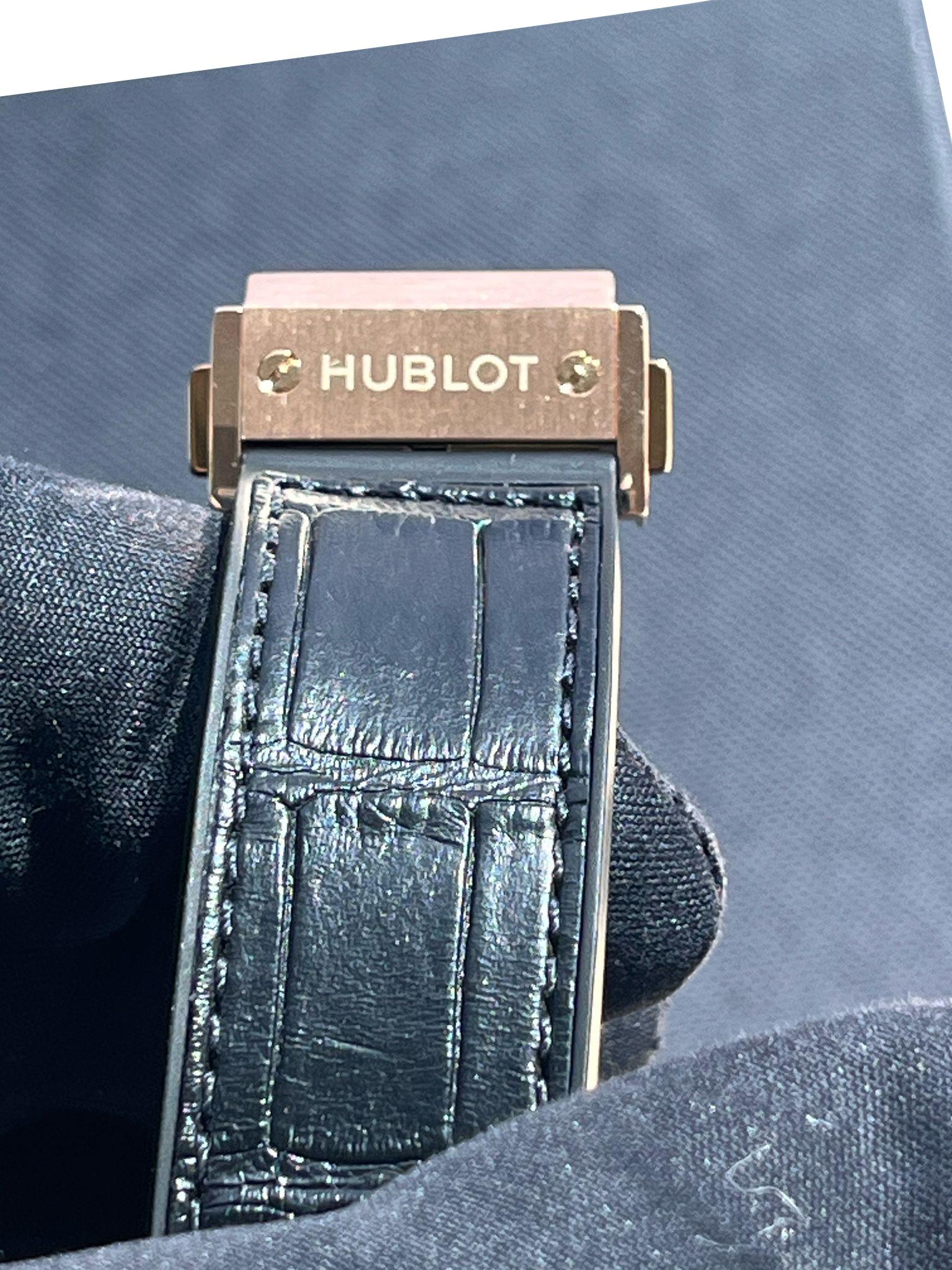 Hublot Classic Fusion 42mm King Gold Opalin Rose Gold Silver Dial 542.OX.2610.LR For Sale 12