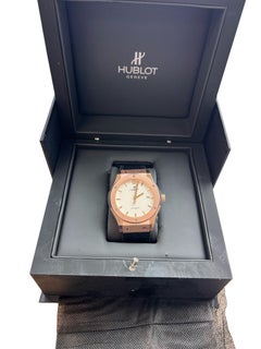 Hublot Classic Fusion 42mm King Gold Opalin Rose Gold Silver Dial 542.OX.2610.LR