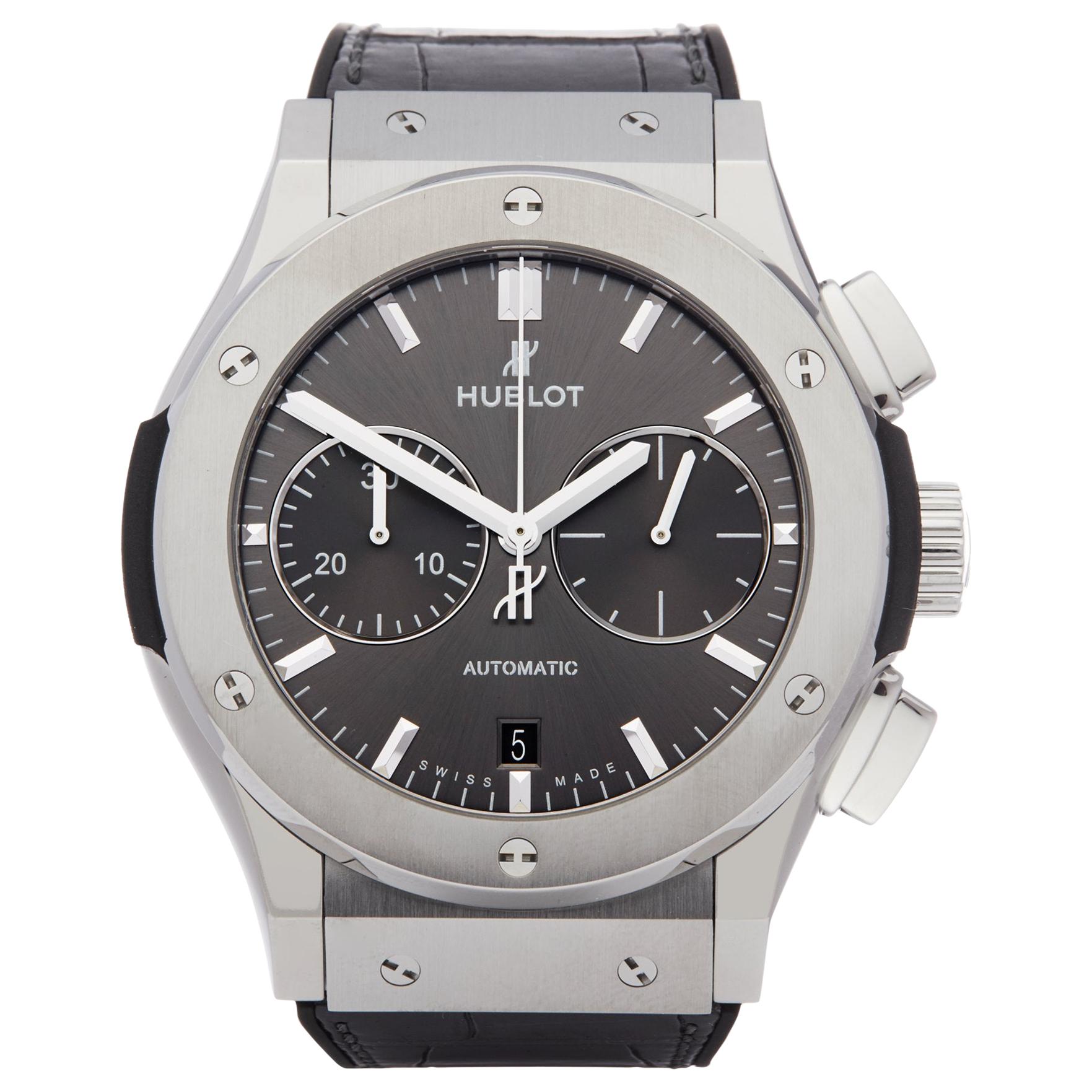 Hublot Classic Fusion 521.NX.7071.LR Men Titanium Chronograph Watch