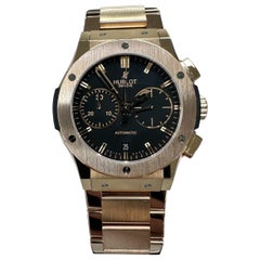 Hublot Classic Fusion 521.OX.1180.OX 45mm Cadran noir Or rose 18K Boîte papier