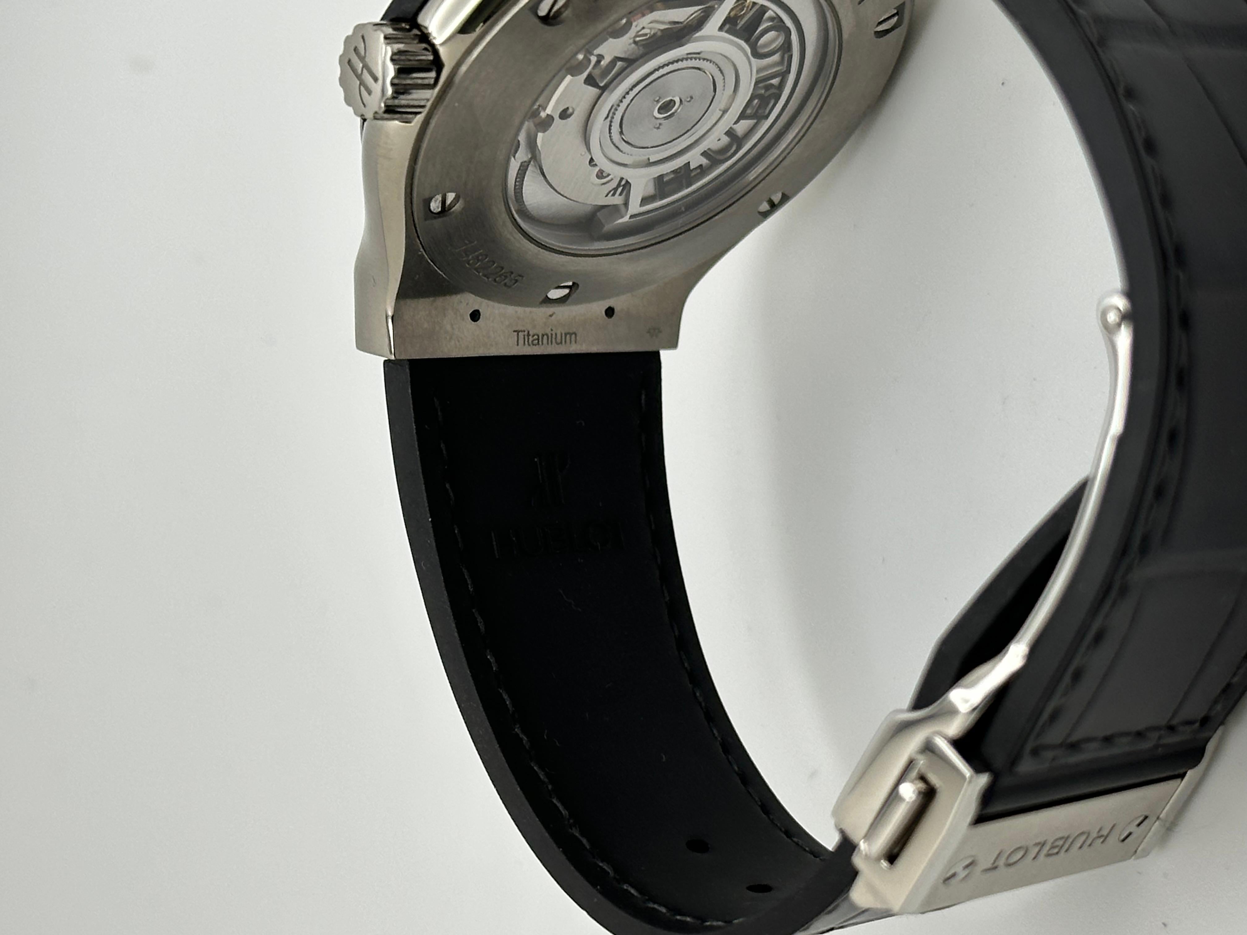 Hublot Classic Fusion 542.NX.2611.LR Opaline Dial Titanium 42mm Box Receipt For Sale 6