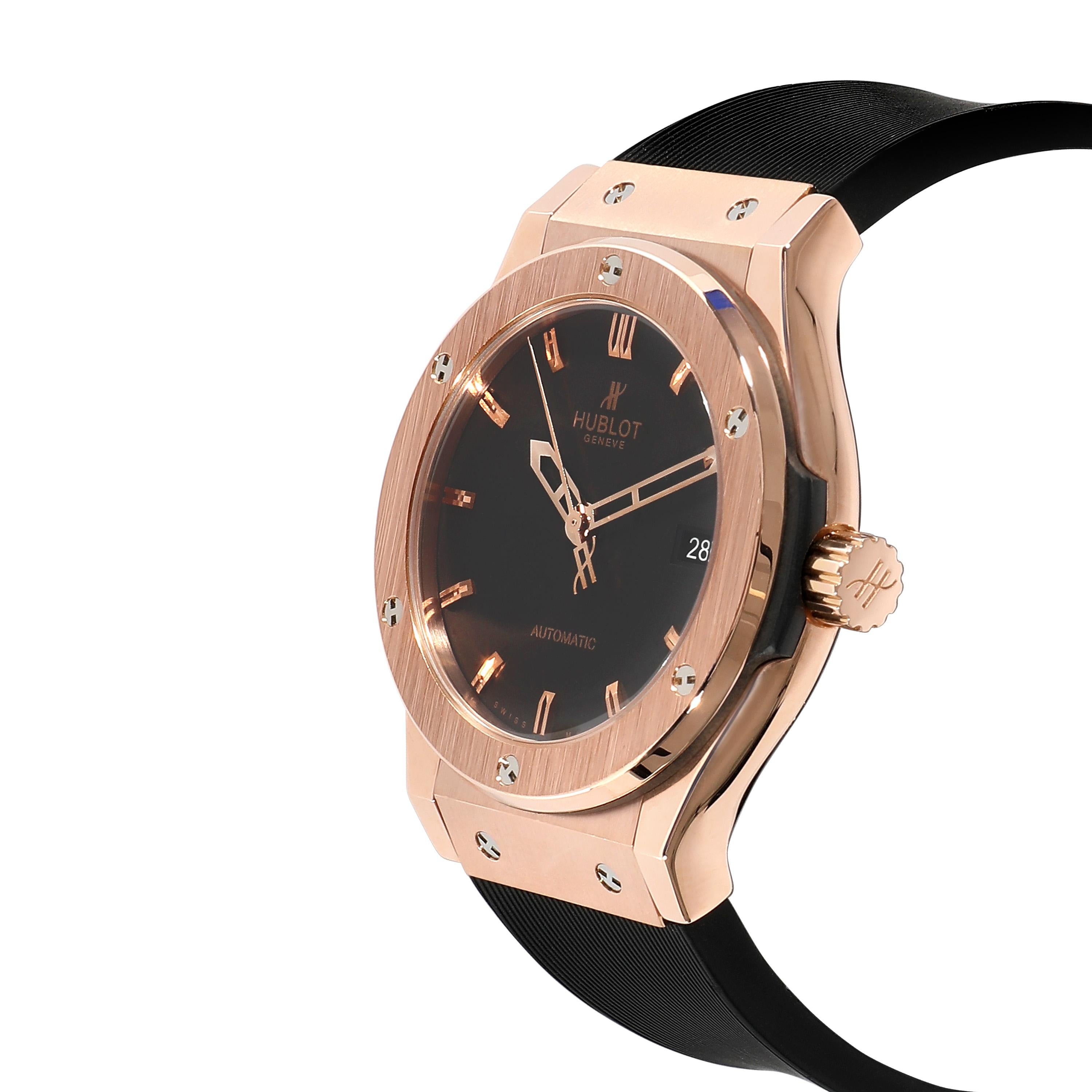 Hublot Classic Fusion 542.OX.1180.LR Herrenuhr aus 18kt Roségold im Zustand „Hervorragend“ in New York, NY