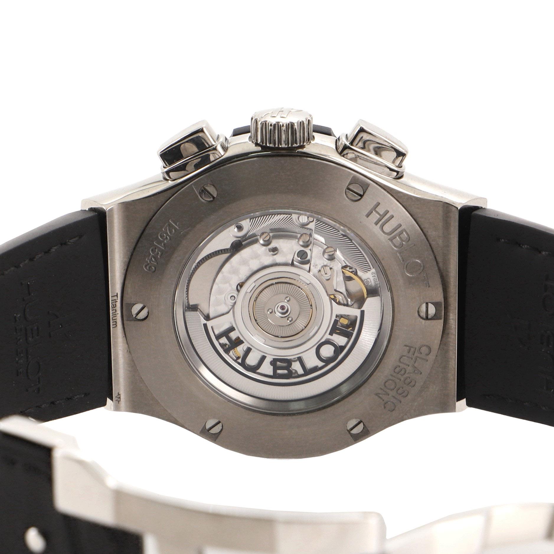 Hublot Classic Fusion Aerofusion Chronograph Skeleton Automatic Watch Titanium 2