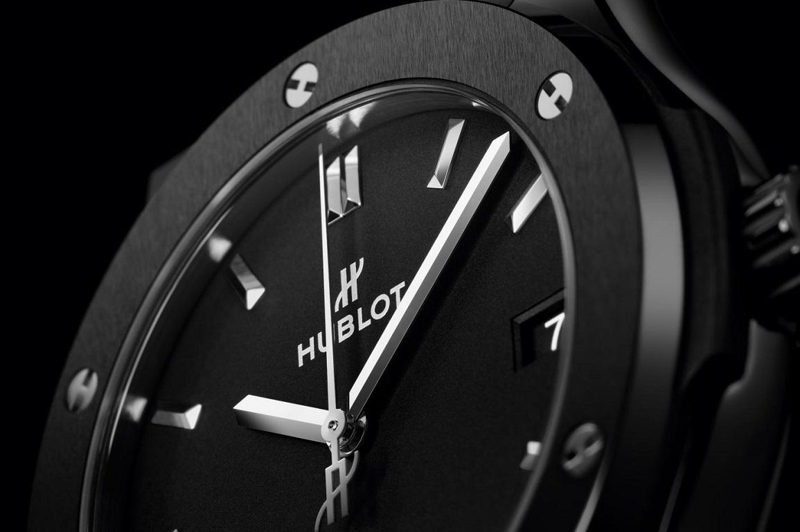 Hublot Classic Fusion Black Magic 45mm Black Dial Men's Watch 511.CM.1171.RX In New Condition For Sale In Wilmington, DE