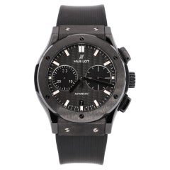 Hublot Classic Fusion Black Magic Chronograph Automatic Watch Ceramic and Rubber