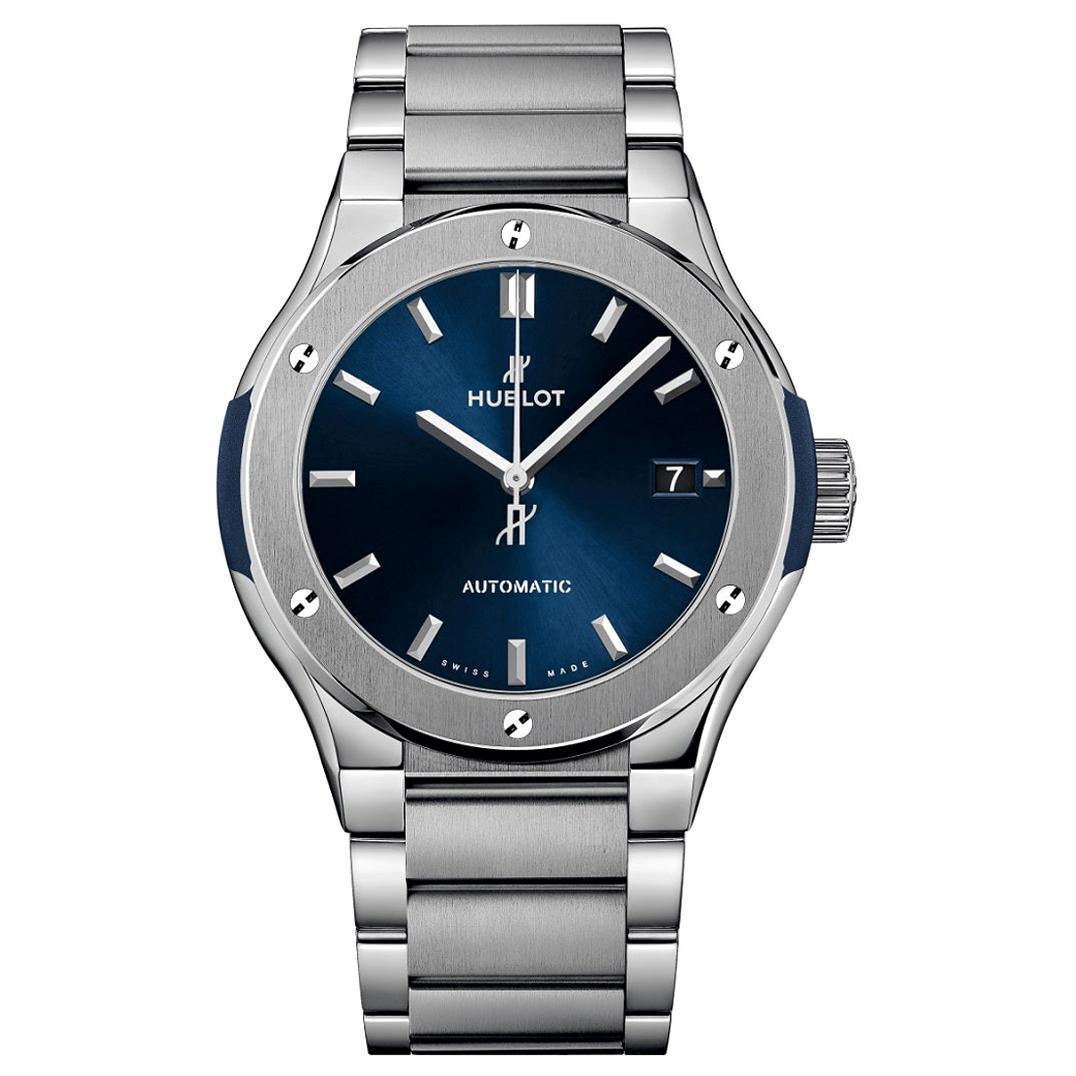 Hublot Classic Fusion Blue Titanium Men's Watch 510.NX.7170.NX