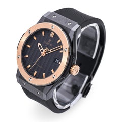 Hublot Classic Fusion Ceramic & 18k Rose Gold Automatic Watch Ref 542.C0.1780.RX