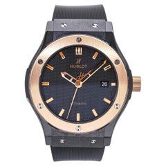 Hublot Classic Fusion Ceramic & 18k Rose Gold Automatic Watch Ref 542.C0.1780.RX