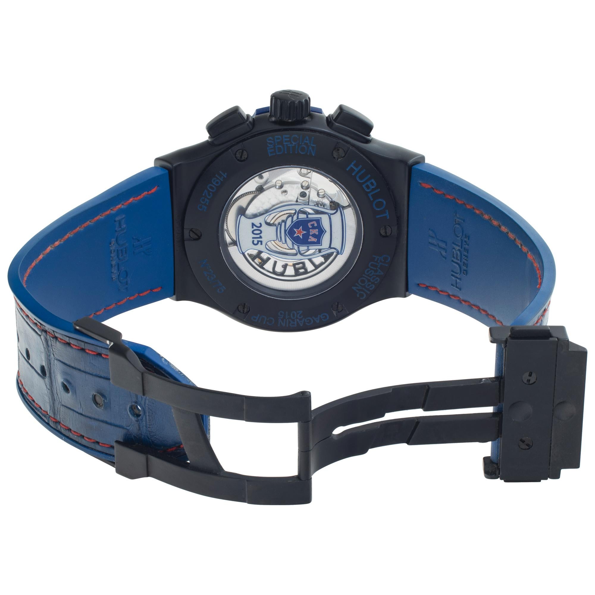Women's or Men's Hublot Classic Fusion ceramic Automatic Wristwatch Ref 525.CI.0123.LR.SKA16