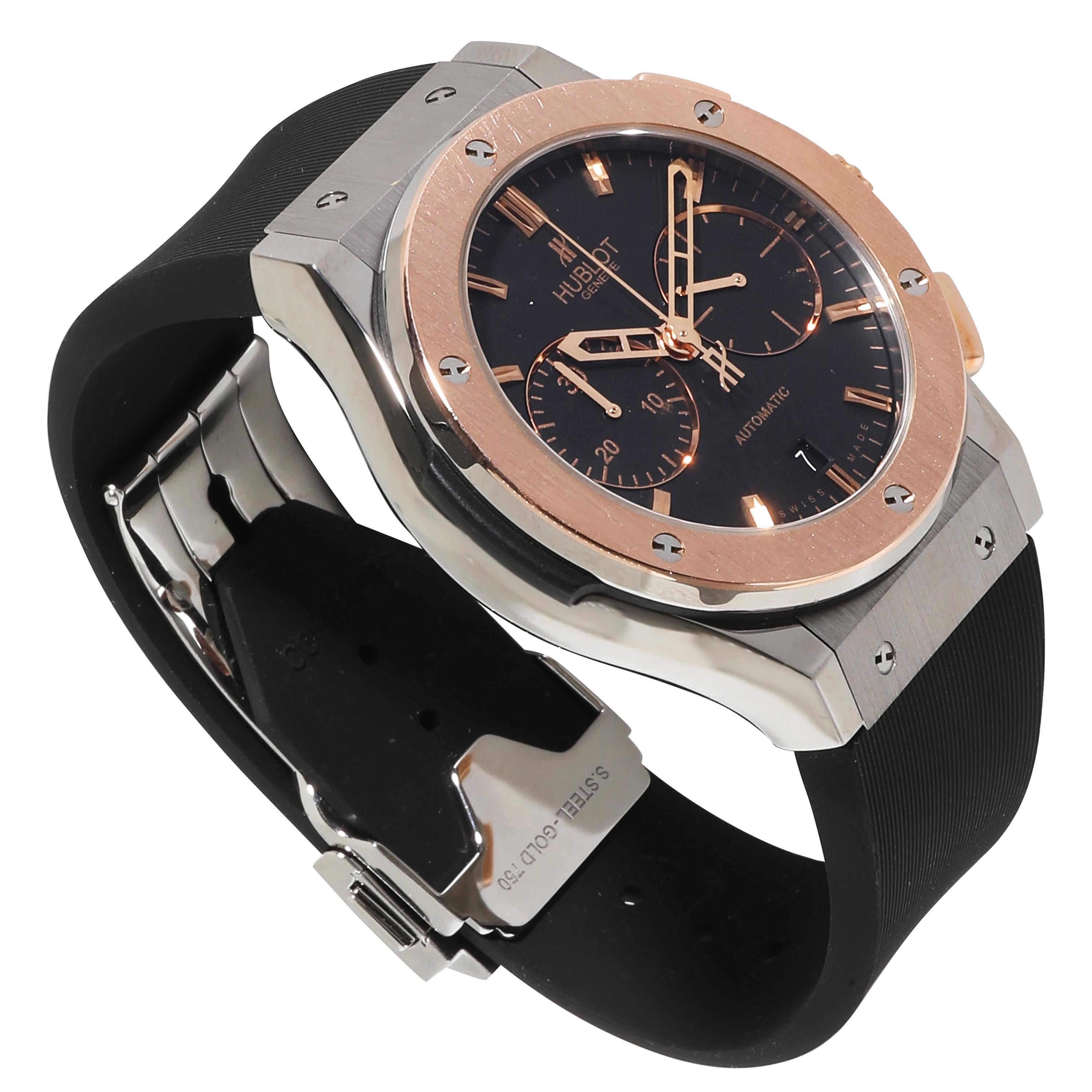 Hublot Classic Fusion Chrono 521.NO.1181.RX Men's Watch in 18kt Titanium/Rose Go 1