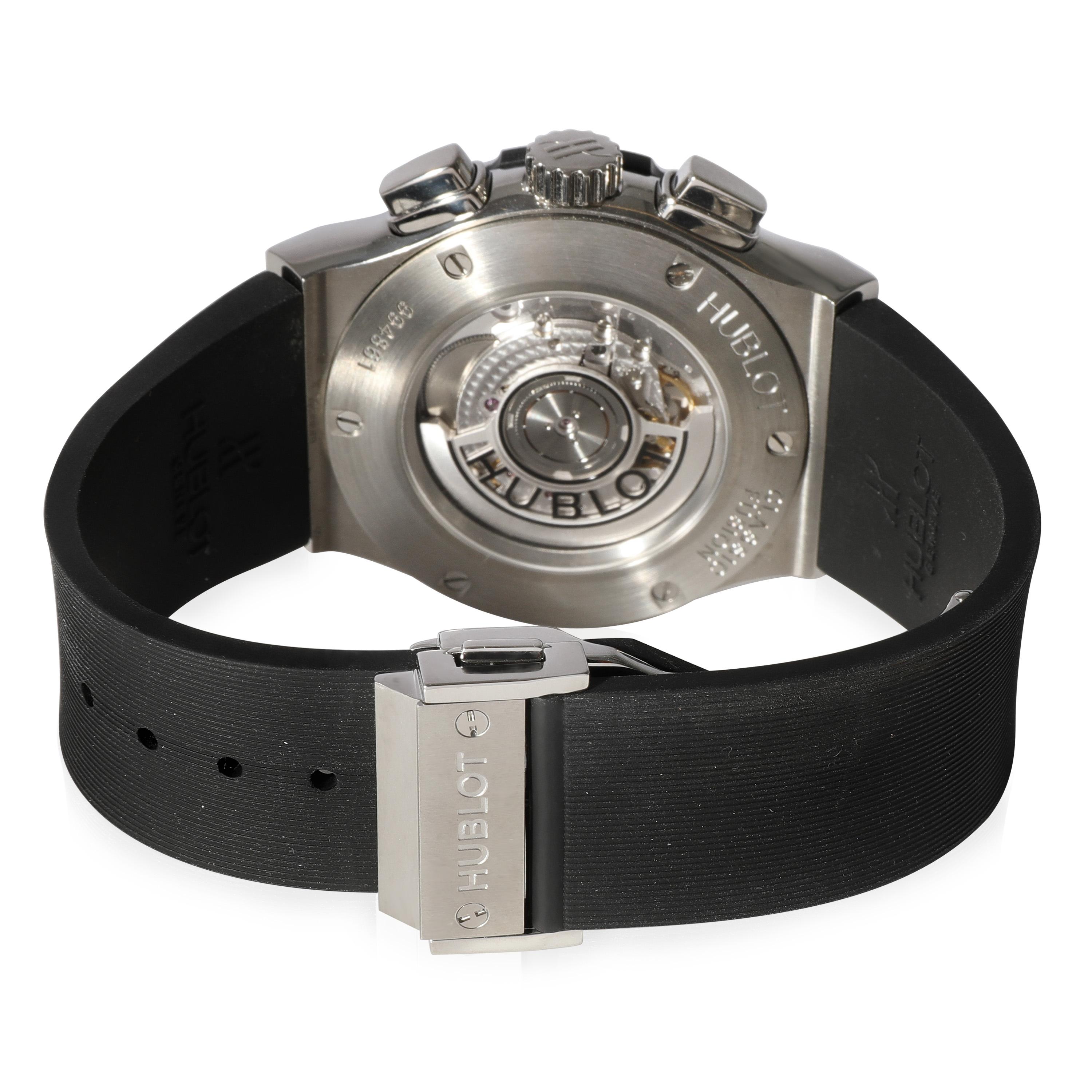 Hublot Classic Fusion Chronograph 525.NX.0170.LR Men's Watch in  Titanium

SKU: 124888

PRIMARY DETAILS
Brand: Hublot
Model: Classic Fusion Chronograph
Country of Origin: Switzerland
Movement Type: Mechanical: Automatic/Kinetic
Year of Manufacture: