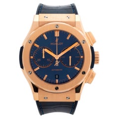 Cronografo Hublot Classic Fusion ref 521.OX.7180.LR, cassa 45 mm, oro rosa 18 carati.