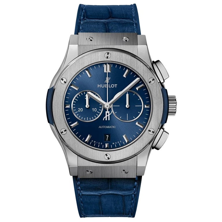 hublot classic fusion blue chronograph