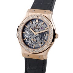 Hublot Classic Fusion Classico Ultra-Thin King Gold Diamonds Watch 515.OX.