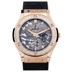 Hublot Classic Fusion Classico Ultra-Thin King Gold Diamonds Watch 515.OX.