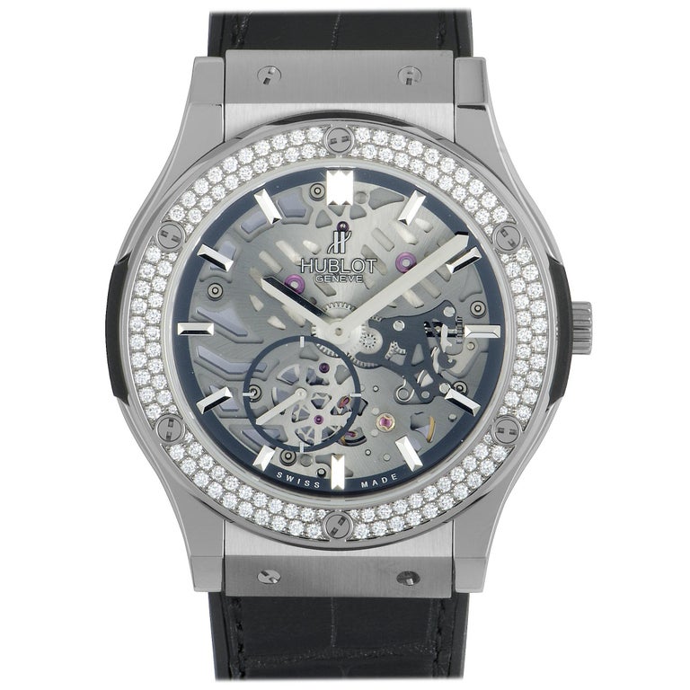 hublot classic fusion titanium diamonds