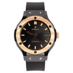 Hublot Classic Fusion King Automatic Watch Ceramic with Rose Gold and Rub