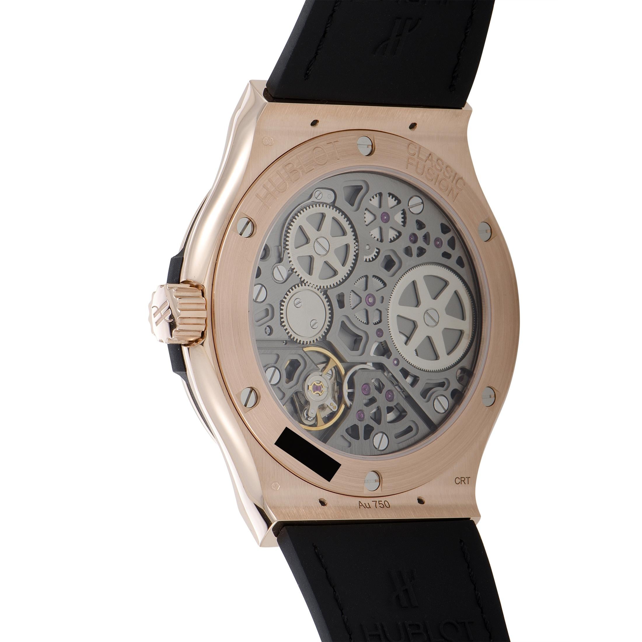 Hublot Classic Fusion Power Reserve 8 Days King Gold Watch 516.OX.1480.LR In New Condition In Southampton, PA