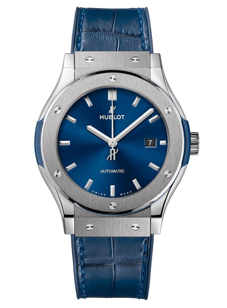 Hublot Classic Fusion Titanium Blue Men's Watch 542.NX.7170.LR For Sale ...