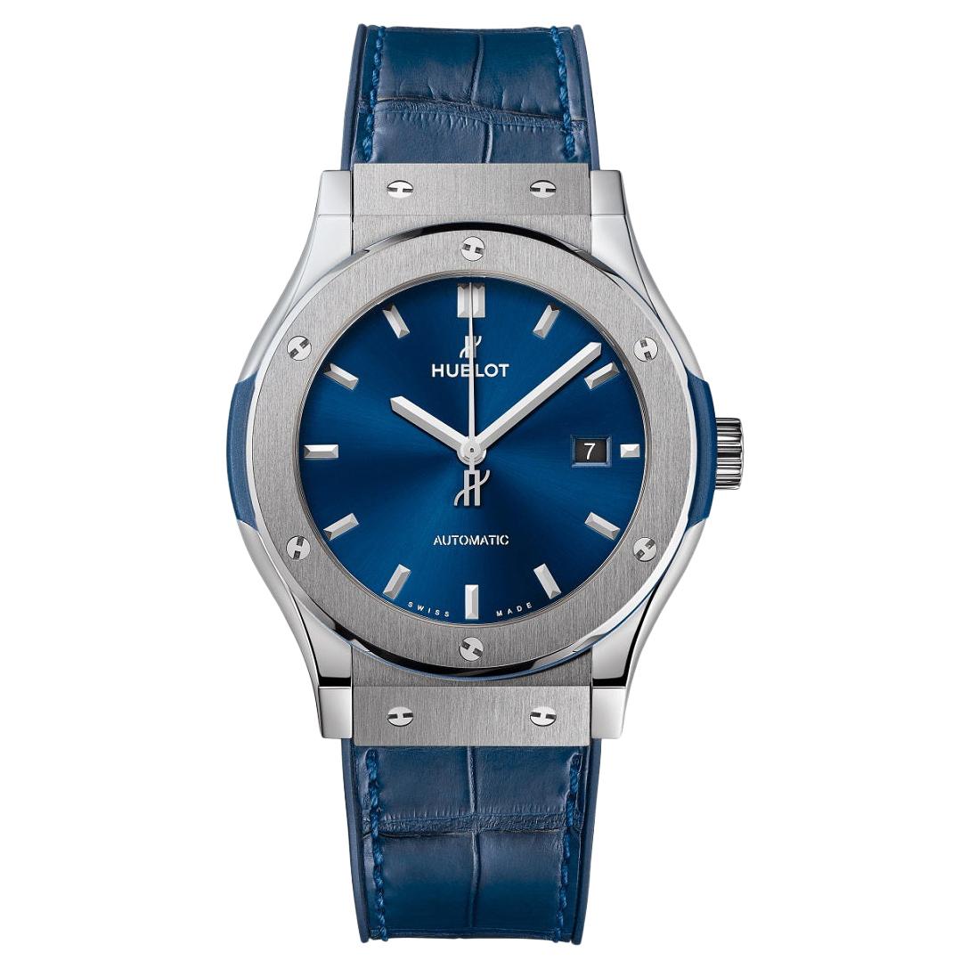 Hublot Classic Fusion Titanium Blue Men's Watch 542.NX.7170.LR