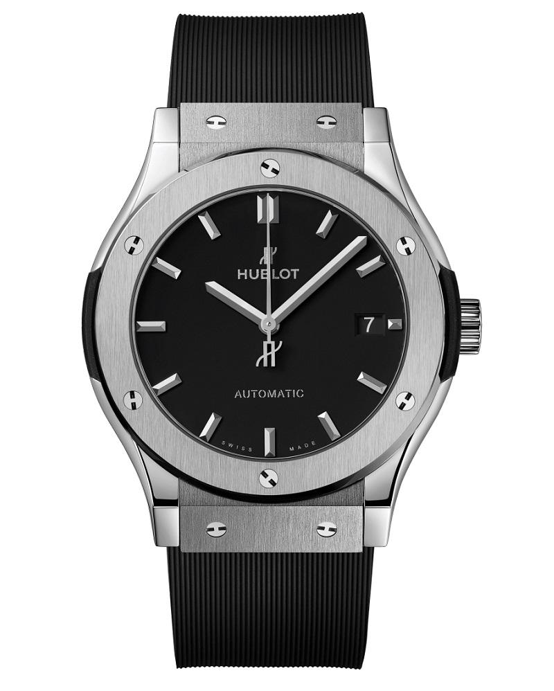 Hublot Classic Fusion Titanium on Rubber Men's Watch 542.NX.1171.RX In New Condition In Wilmington, DE