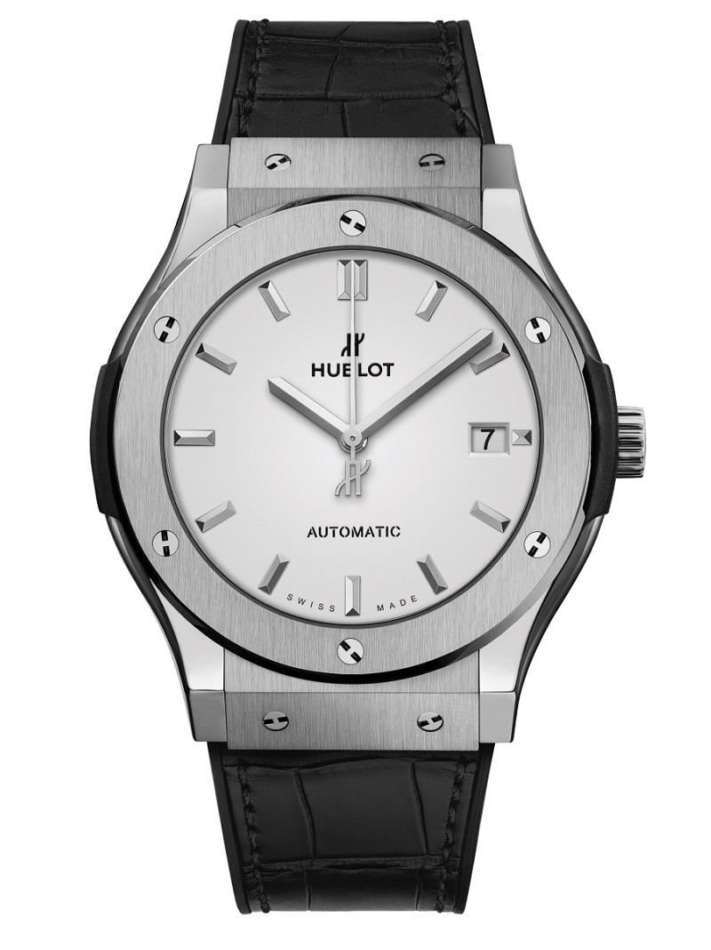 hublot men's classic fusion automatic watch opaline dial 511.nx.2611.lr