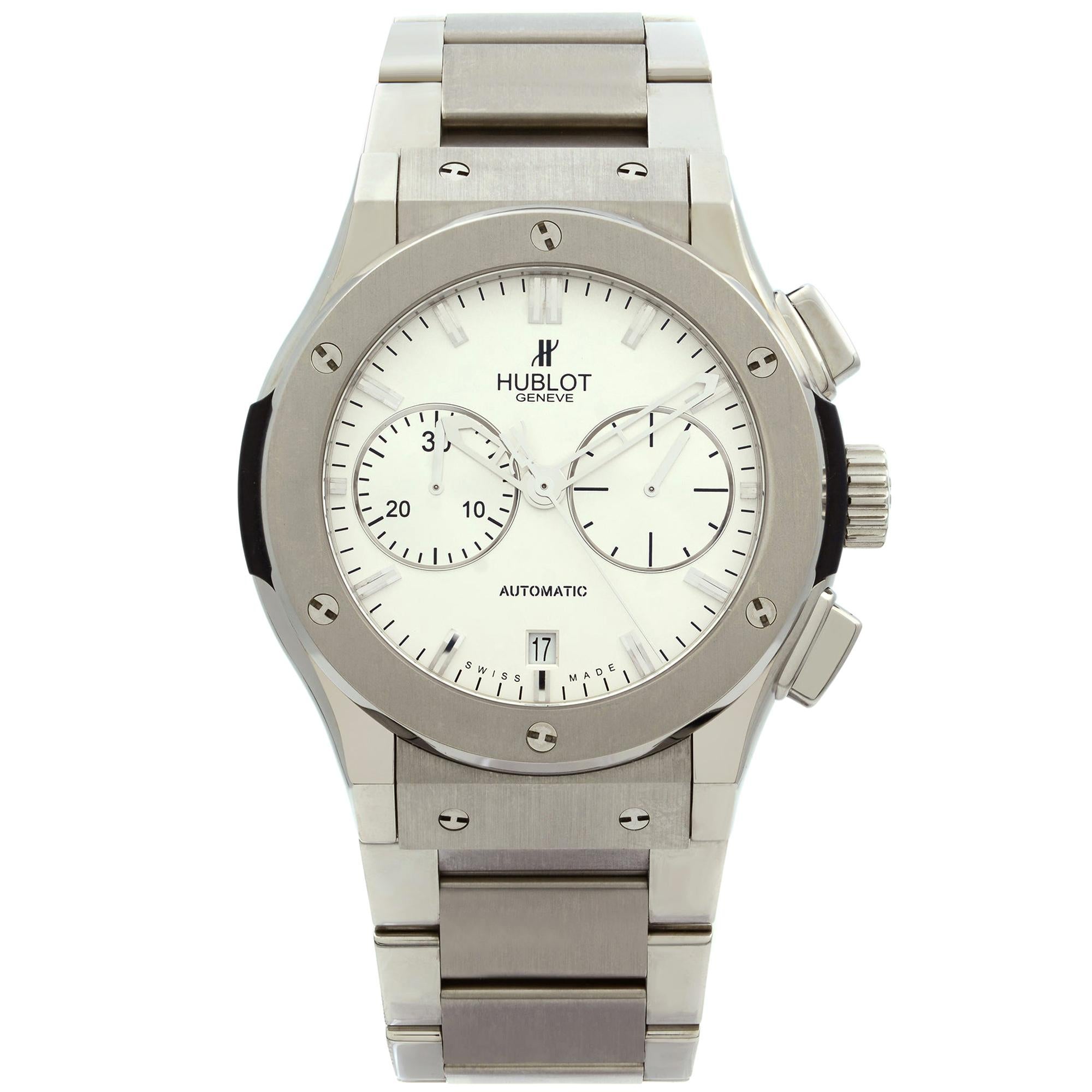 Hublot Classic Fusion Titanium Silver Dial Automatic Men
s Watch 521.NX.2610.RX